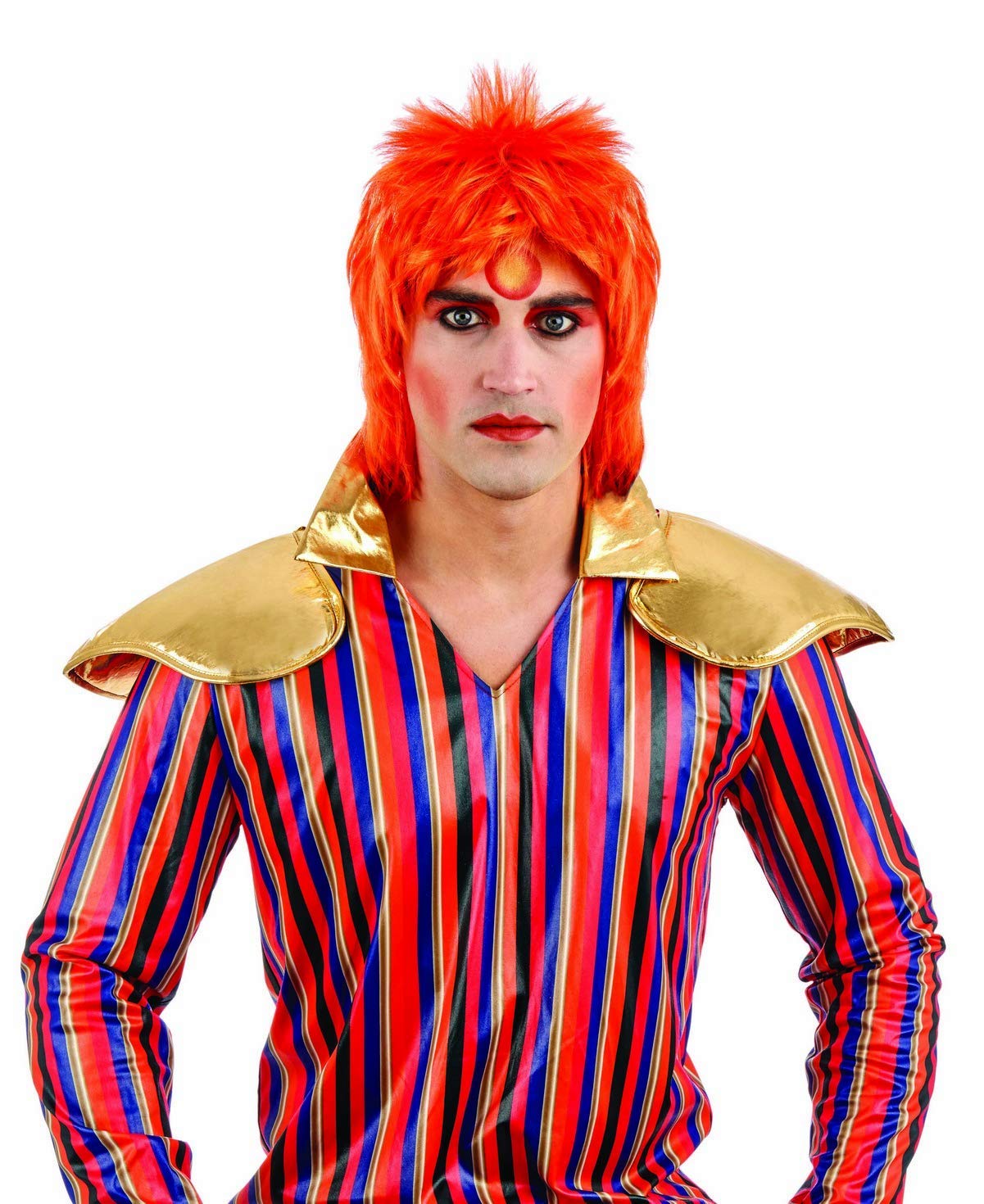 Ginger Glam Rock Pruik