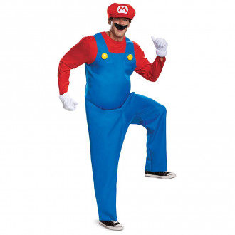 Volwassen Luxe Nintendo Super Mario Bros Mario Kostuum