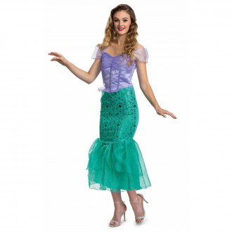 Dames Disney Ariel Little Mermaid Klassiek Kostuum Official