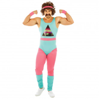 Jaren '80 fitnessleraar Kostuum voor Mannen