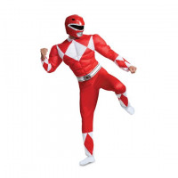 Power Rangers Rood Ranger Spieren-kostuum voor heren
