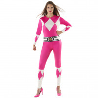 Dames Roze Power Ranger Morphsuit