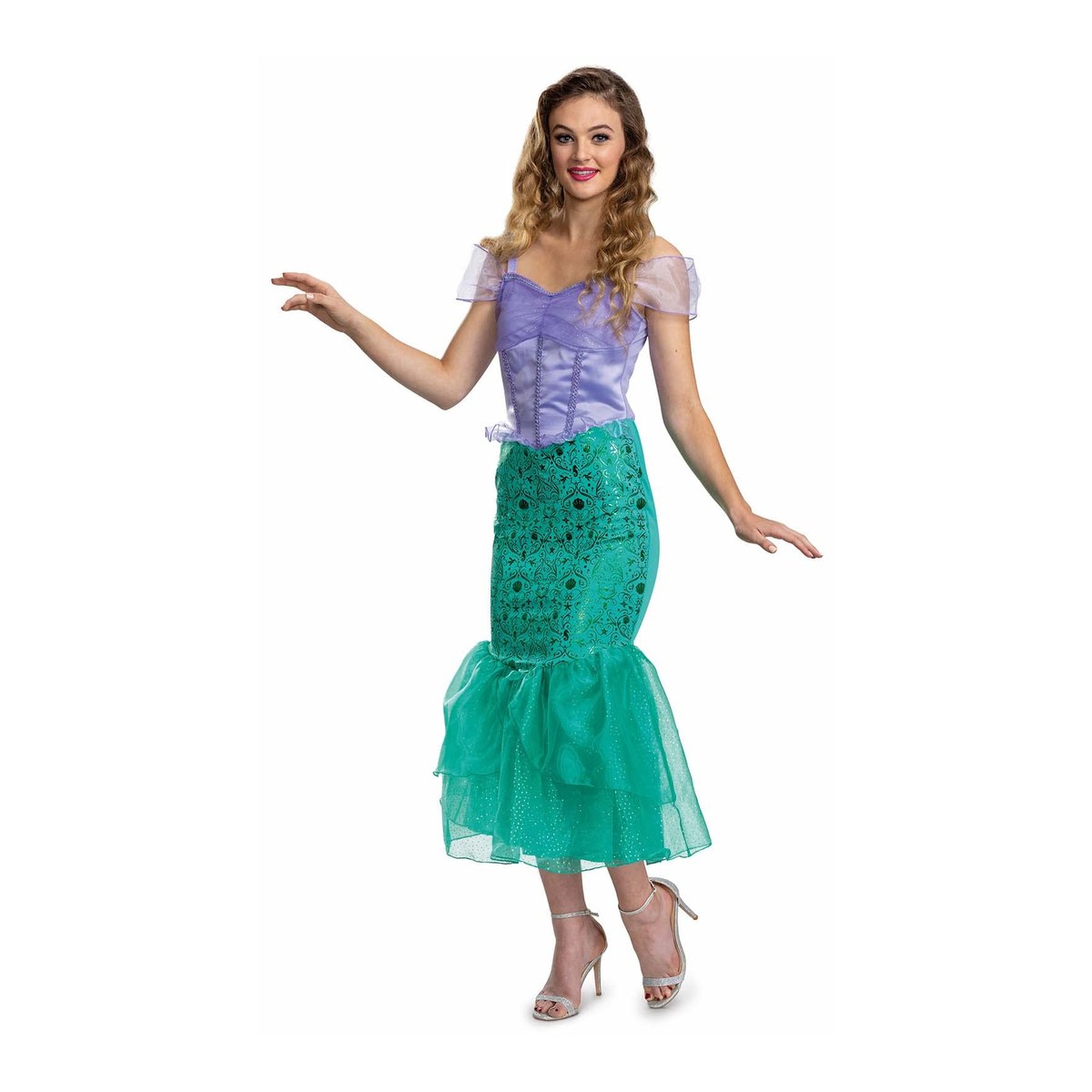 Klassiek Disney Ariel kleine zeemeermin-officieel kostuum voor dames