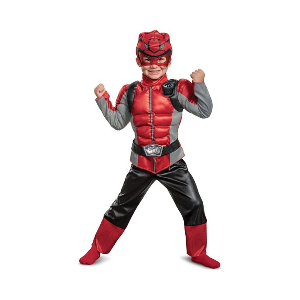 Power Rangers Beast Morphers Rode Ranger Beast Morphers Spier-jumpsuit-outfit voor peuters