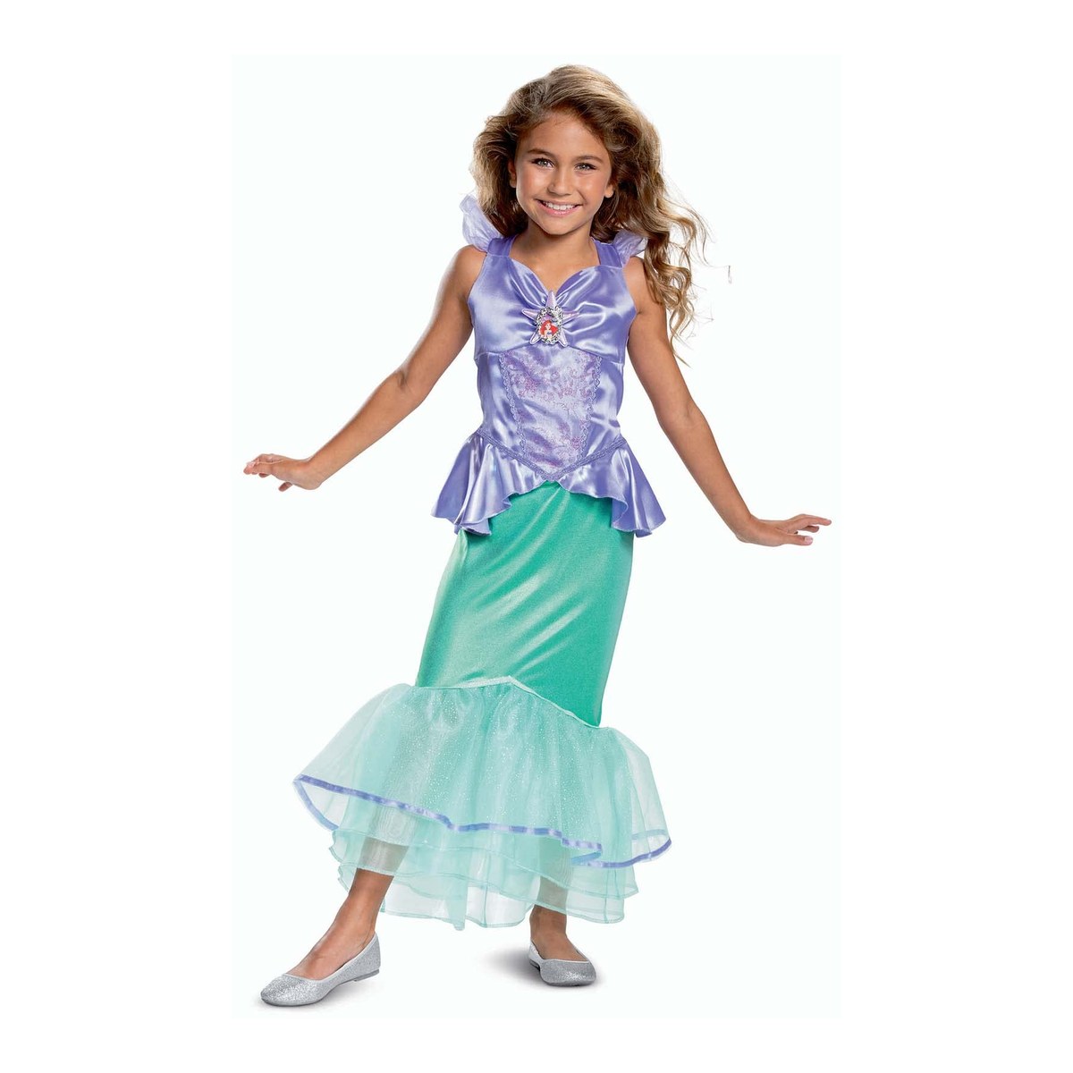 Disney Ariel kleine zeemeermin deluxe kostuum voor kinderen, officieel