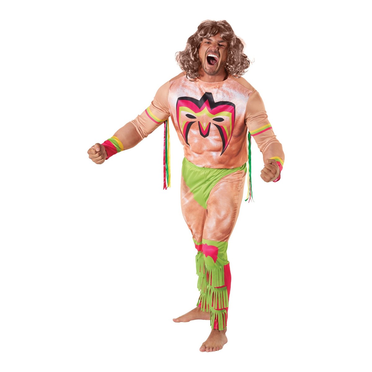 Ultieme Warrior WWE-worstelaarkostuum voor heren