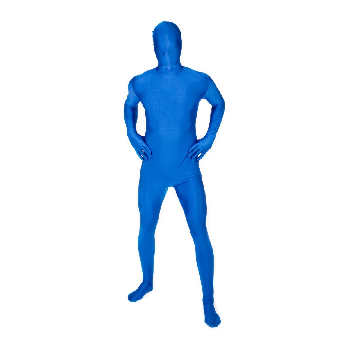 Heren blauw morphsuit kostuum