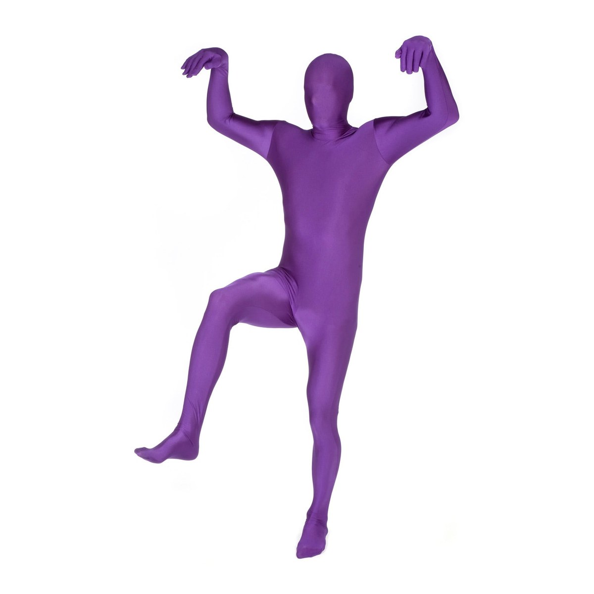 Paars Morphsuit-kostuum voor heren