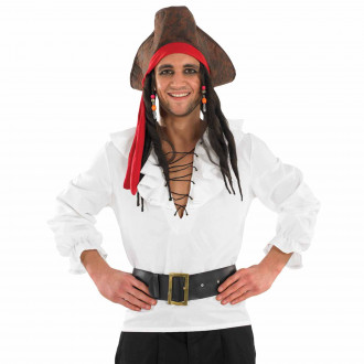 Wit piratenshirt voor Mannen