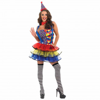 Ondeugende clown Kostuum voor Vrouw