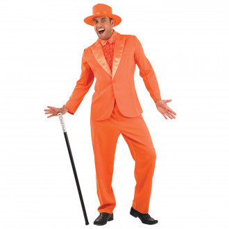 Oranje filmpak Kostuum voor Mannen