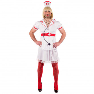 Ondeugende verpleegster Kostuum voor Mannen