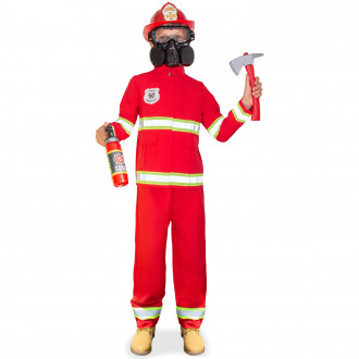 Rode brandweerman kostuum voor kinderen