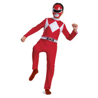 Kinderen Rode Power Ranger Basis Kostuum