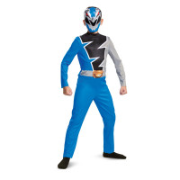 Blauw Power Ranger Dino Fury-kostuum voor kinderen
