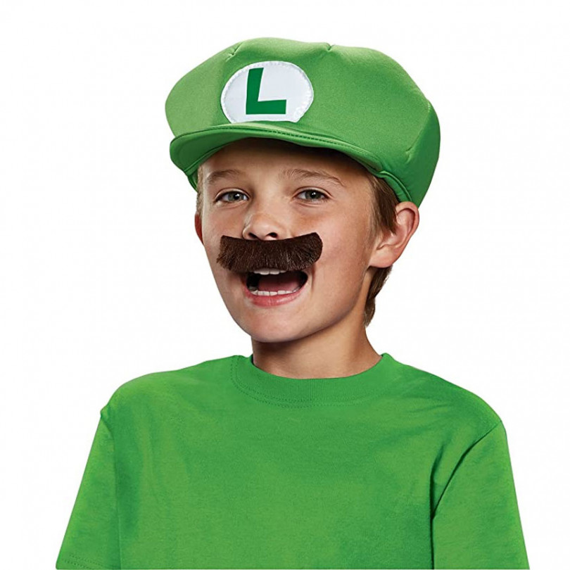 Natura In beweging correct Luigi hoed en snor voor Kinderen