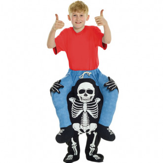 Skelet Piggyback™ Kostuum voor Kinderen