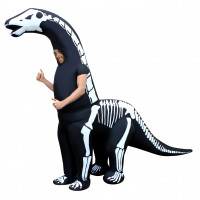 Aufblasbares Dipolodocus-Skelett Riesen-Kostüm