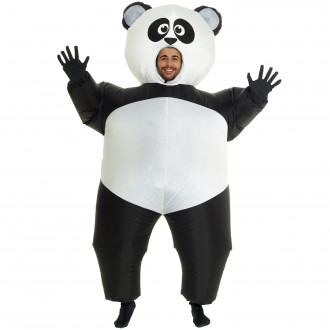 Enorm opblaasbare panda kostuum