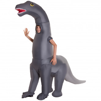 Opblaasbaar Diplodocus Gigant Kostuum voor Kinderen