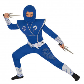 Blauwe Draak Ninja Kostuum Voor Kinderen