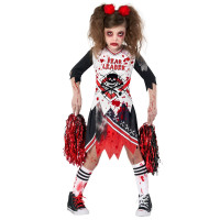 Zombie cheerleaderkostuum voor kinderen