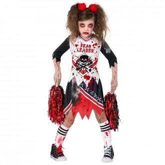 Zombie cheerleaderkostuum voor kinderen