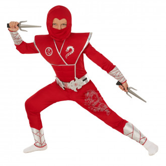 Rode Draak Ninja Kostuum Voor Kinderen