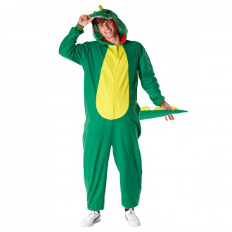 Heren Groen Dinosaur Rompertje Kostuum