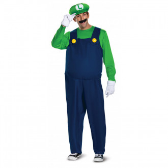 Luxe Luigi Kostuum voor Volwassenen